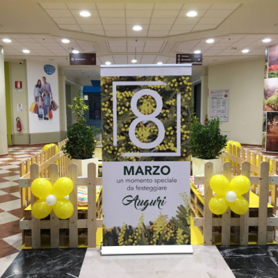 Area trucco per Festa della donna